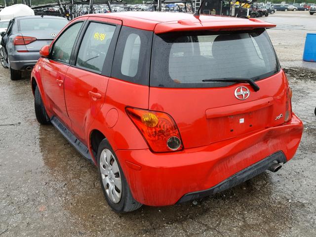 JTKKT624550096498 - 2005 TOYOTA SCION XA RED photo 3