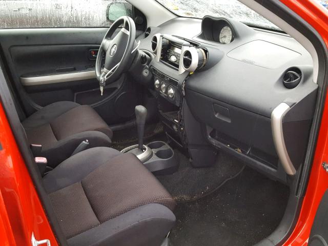 JTKKT624550096498 - 2005 TOYOTA SCION XA RED photo 5