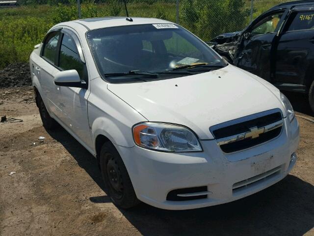 KL1TV55E59B376637 - 2009 CHEVROLET AVEO LS WHITE photo 1