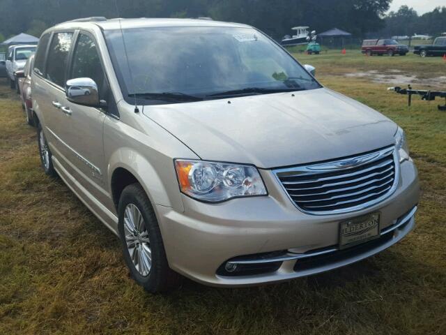 2C4RC1CG1DR662209 - 2013 CHRYSLER TOWN & COU GOLD photo 1