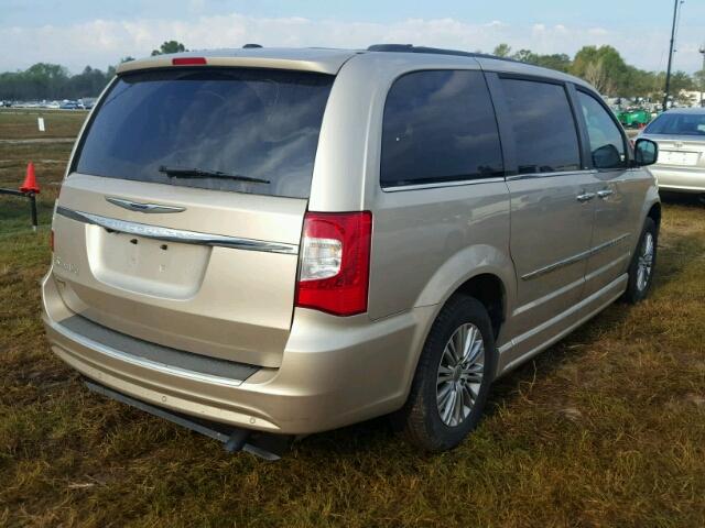 2C4RC1CG1DR662209 - 2013 CHRYSLER TOWN & COU GOLD photo 4