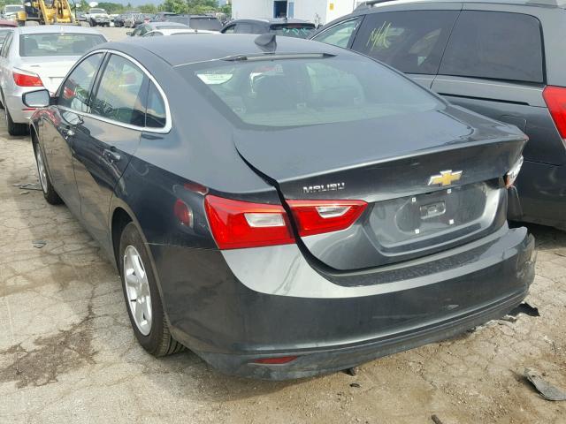 1G1ZB5ST8HF271654 - 2017 CHEVROLET MALIBU LS ნაცრისფერი ფოტო 3