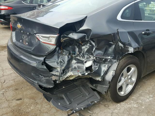 1G1ZB5ST8HF271654 - 2017 CHEVROLET MALIBU LS ნაცრისფერი ფოტო 9