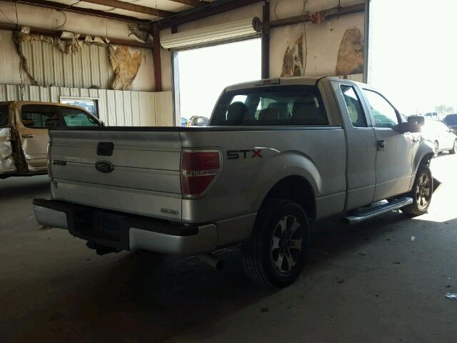 1FTFX1CF2CFC88567 - 2012 FORD F150 SUPER GRAY photo 4