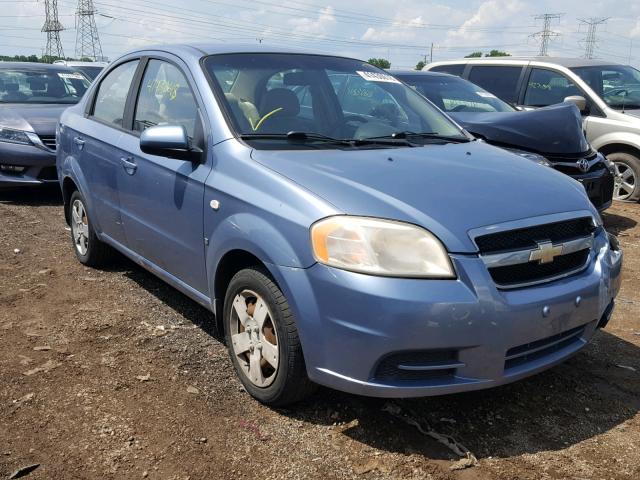 KL1TD56617B112595 - 2007 CHEVROLET AVEO BASE Көк фото 1