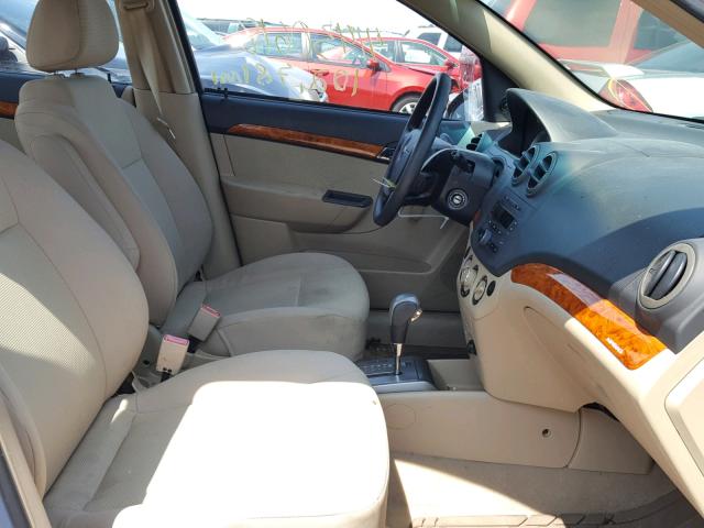 KL1TD56617B112595 - 2007 CHEVROLET AVEO BASE Көк фото 5