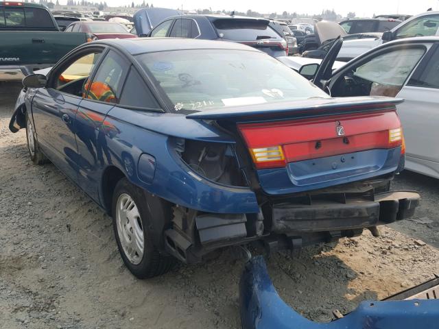 1G8ZY1274YZ170766 - 2000 SATURN SC2 BLUE photo 3
