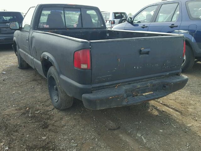 1GCCS1446W8167063 - 1998 CHEVROLET S TRUCK BLACK photo 3