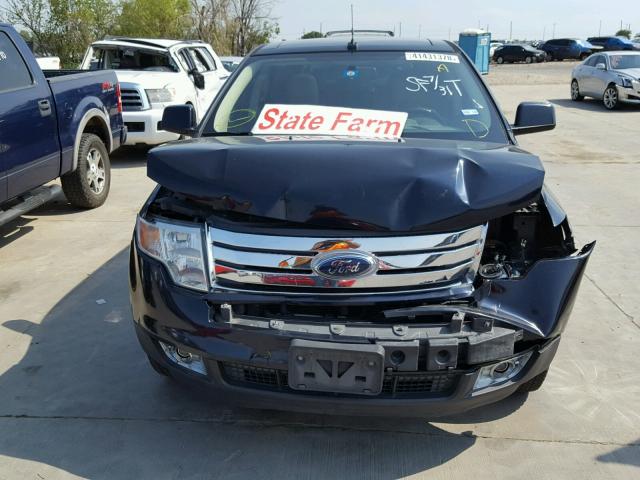 2FMDK39C48BA42011 - 2008 FORD EDGE LIMIT BLUE photo 9