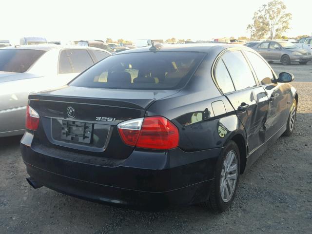 WBAVB17586NK38663 - 2006 BMW 325 BLACK photo 4