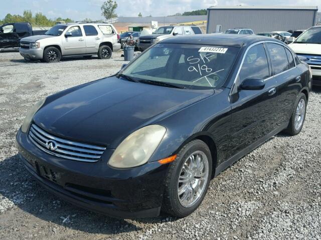 JNKCV51E93M305191 - 2003 INFINITI G35 BLACK photo 2