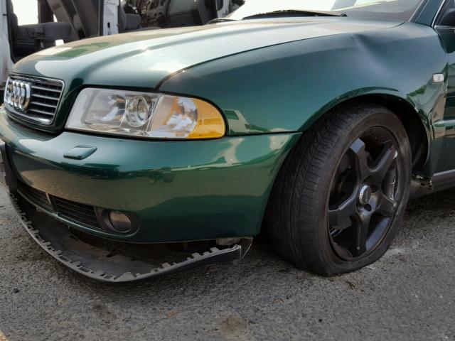 WAUDH68D61A111360 - 2001 AUDI A4 2.8 QUA GREEN photo 9