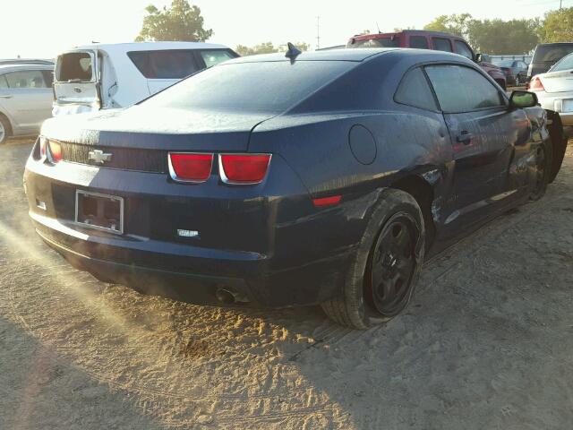 2G1FA1ED7B9154294 - 2011 CHEVROLET CAMARO LS BLUE photo 4