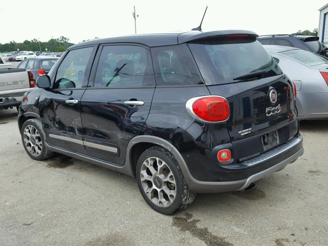 ZFBCFADH9EZ015233 - 2014 FIAT 500L TREKK BLACK photo 3