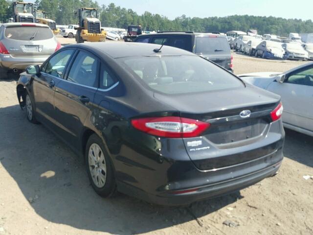 1FA6P0G72E5383805 - 2014 FORD FUSION BLACK photo 3