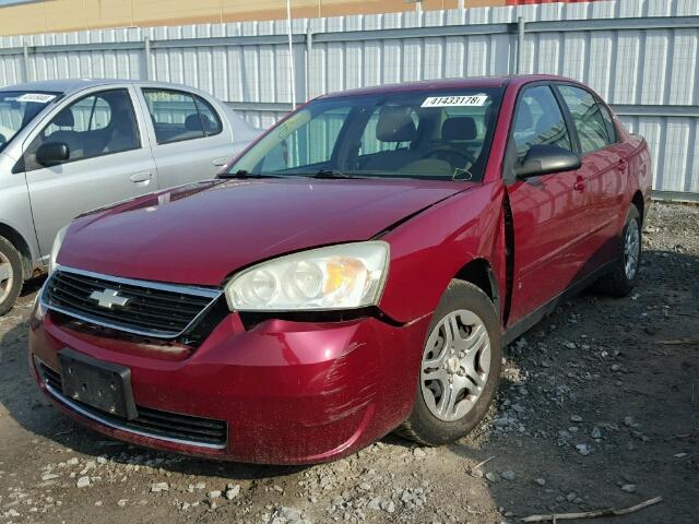 1G1ZS51F76F185891 - 2006 CHEVROLET MALIBU LS წითელი ფოტო 2