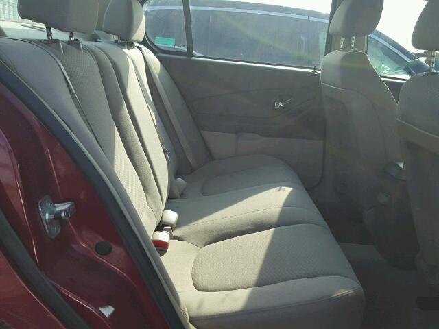 1G1ZS51F76F185891 - 2006 CHEVROLET MALIBU LS წითელი ფოტო 6