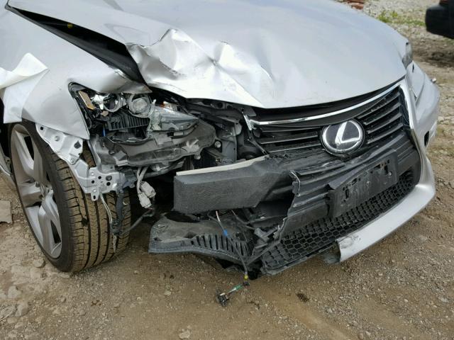 JTHCE1D23E5000180 - 2014 LEXUS IS 350 SILVER photo 9