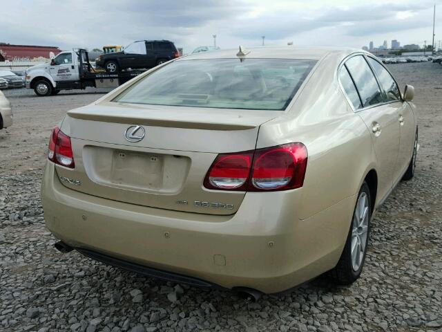 JTHCE96S670002565 - 2007 LEXUS GS TAN photo 4