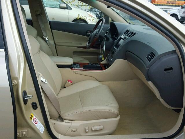 JTHCE96S670002565 - 2007 LEXUS GS TAN photo 5