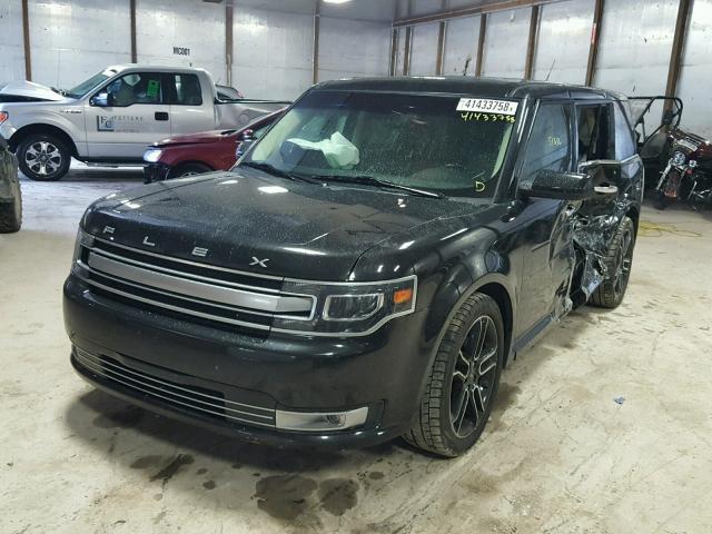 2FMHK6DT1EBD23186 - 2014 FORD FLEX LIMIT BLACK photo 2