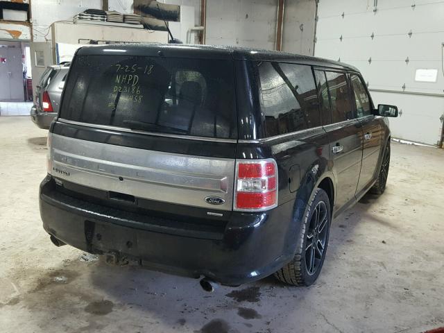 2FMHK6DT1EBD23186 - 2014 FORD FLEX LIMIT BLACK photo 4