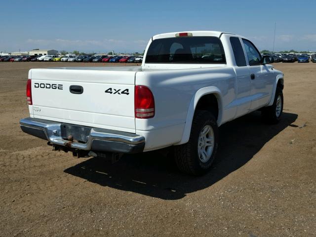 1B7GG32N32S687762 - 2002 DODGE DAKOTA SPO WHITE photo 4