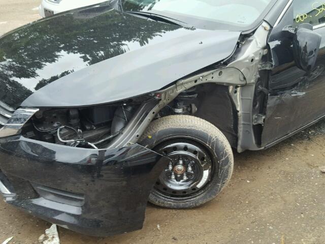 1HGCR2F30FA150548 - 2015 HONDA ACCORD BLACK photo 9