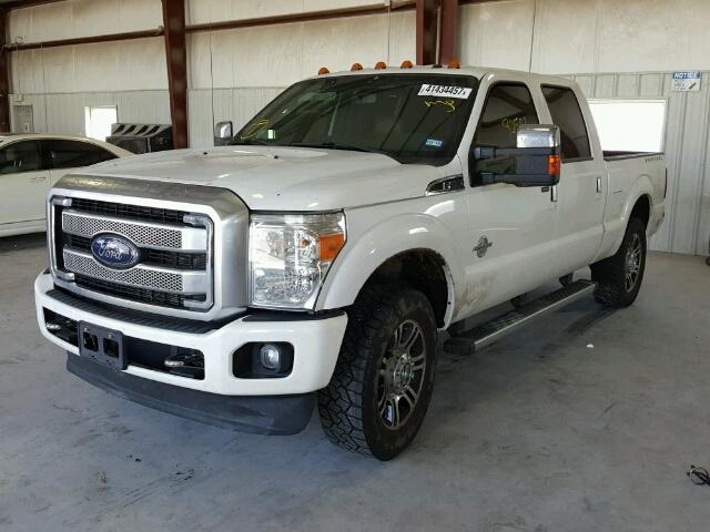 1FT7W2BT8EEB01362 - 2014 FORD F250 SUPER WHITE photo 2