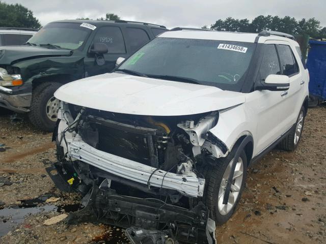 1FM5K7F87DGA53101 - 2013 FORD EXPLORER L WHITE photo 2