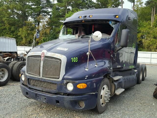 1XKTDU9X66J125679 - 2006 KENWORTH CONSTRUCTI BLUE photo 2