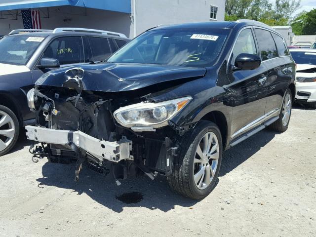 5N1AL0MN8DC332379 - 2013 INFINITI JX35 BASE BLACK photo 2