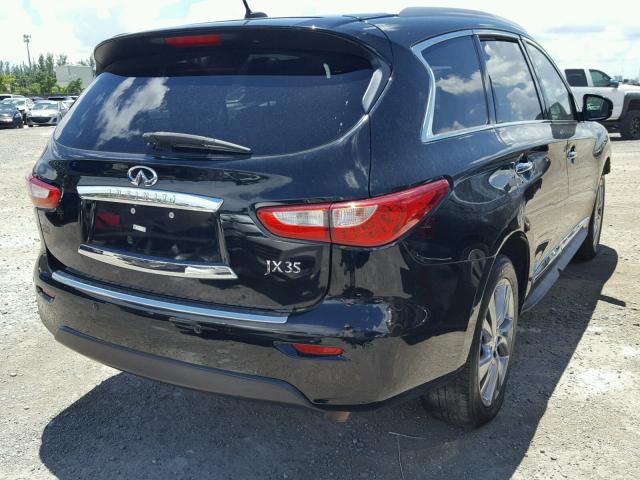 5N1AL0MN8DC332379 - 2013 INFINITI JX35 BASE BLACK photo 4