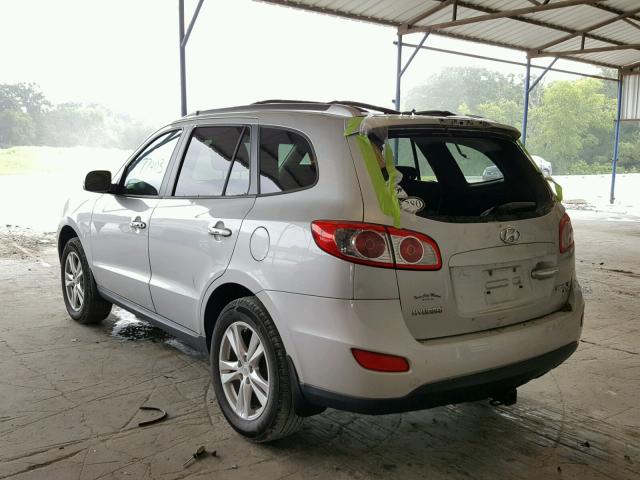 5XYZK3AB1BG043133 - 2011 HYUNDAI SANTA FE L SILVER photo 3