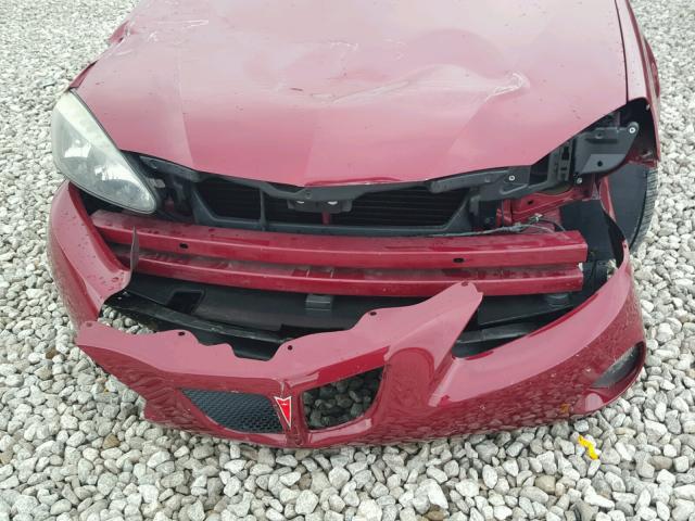 2G2WP522851240494 - 2005 PONTIAC GRAND PRIX BURGUNDY photo 9