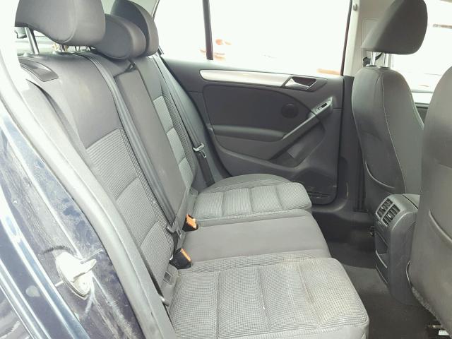 WVWDB7AJ0DW091172 - 2013 VOLKSWAGEN GOLF BLUE photo 6