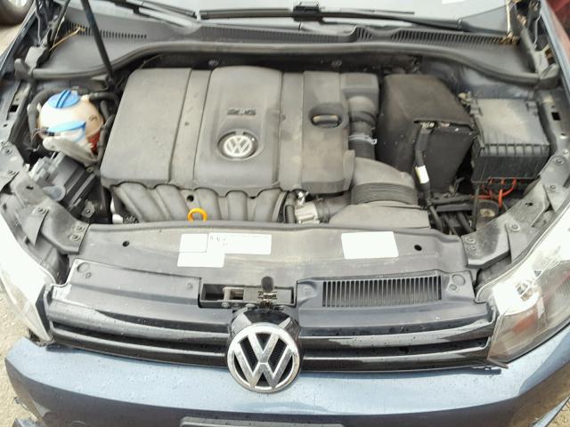 WVWDB7AJ0DW091172 - 2013 VOLKSWAGEN GOLF BLUE photo 7