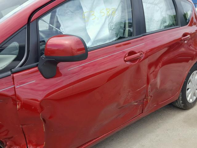 3N1CE2CP0EL382689 - 2014 NISSAN VERSA NOTE RED photo 10