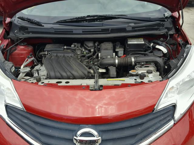 3N1CE2CP0EL382689 - 2014 NISSAN VERSA NOTE RED photo 7