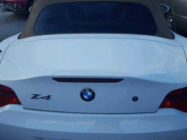 4USBU53597LX02452 - 2007 BMW Z4 3.0SI WHITE photo 6