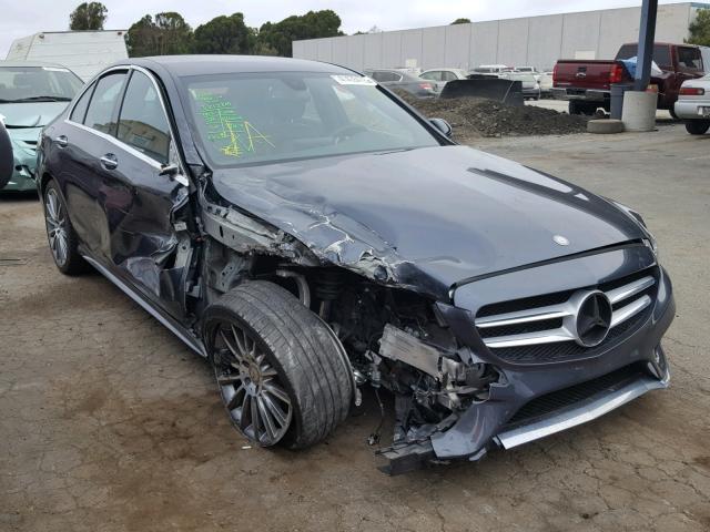 55SWF4JB9GU106358 - 2016 MERCEDES-BENZ C 300 GRAY photo 1