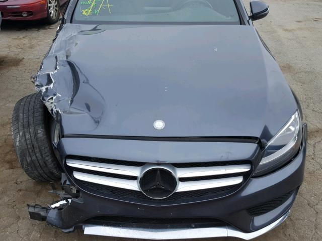 55SWF4JB9GU106358 - 2016 MERCEDES-BENZ C 300 GRAY photo 7