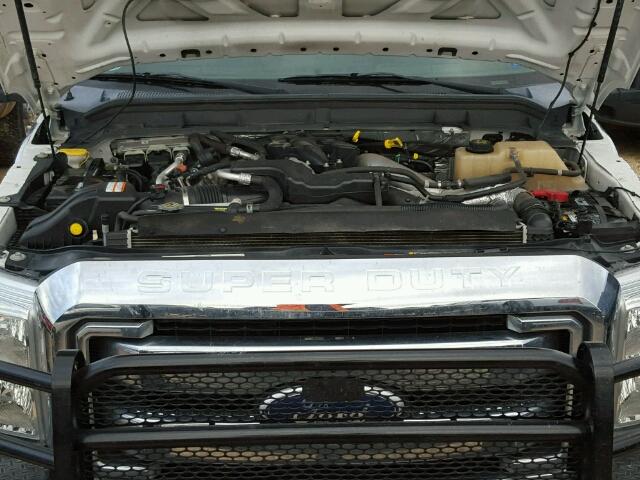 1FT8W3DT4BEA21317 - 2011 FORD F350 SUPER WHITE photo 7