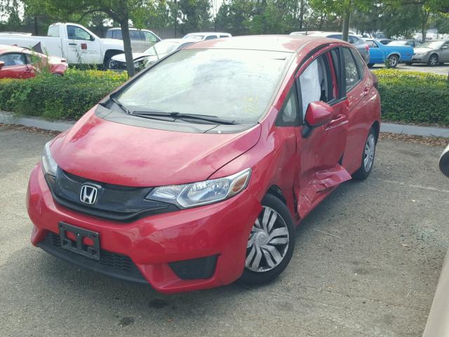 JHMGK5H55GX027801 - 2016 HONDA FIT LX RED photo 2