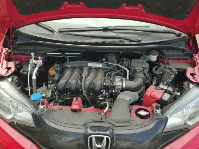 JHMGK5H55GX027801 - 2016 HONDA FIT LX RED photo 7