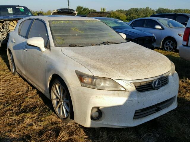 JTHKD5BHXB2041223 - 2011 LEXUS CT 200 WHITE photo 1