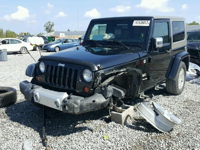 1J4FA54168L581743 - 2008 JEEP WRANGLER S BLACK photo 2