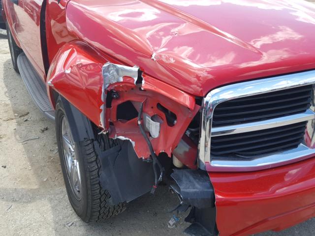 1D8HB58N36F157300 - 2006 DODGE DURANGO LI RED photo 9