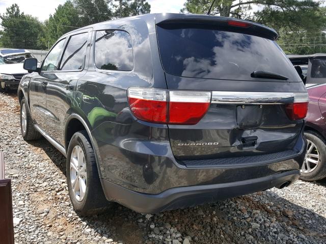 1D4RD2GG6BC525059 - 2011 DODGE DURANGO EX GRAY photo 3