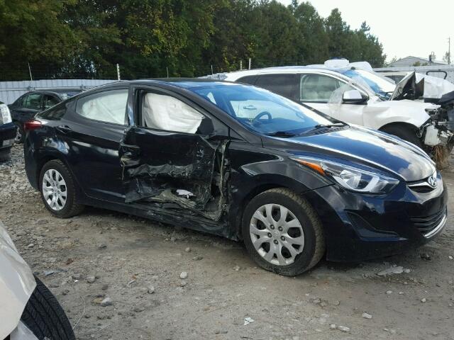 5NPDH4AE2EH496599 - 2014 HYUNDAI ELANTRA SE BLACK photo 1